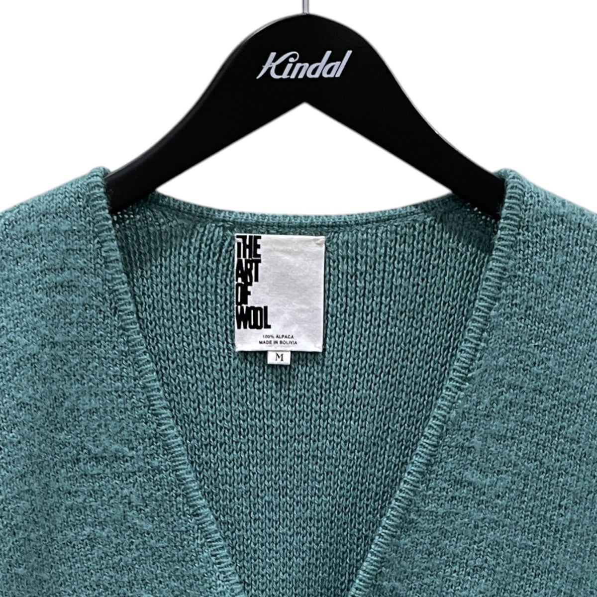 Vネックアルパカニットカーディガン 100％ Alpaca Cardigan