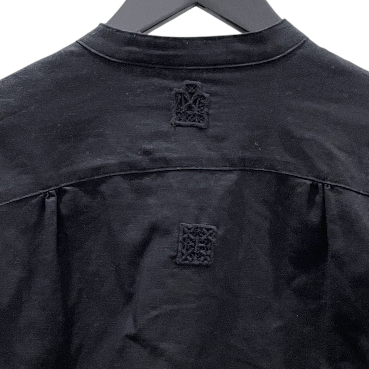 リボンスリーブバンドカラーシャツ Long Sleeves Shirt with Ribbons K1708LS029