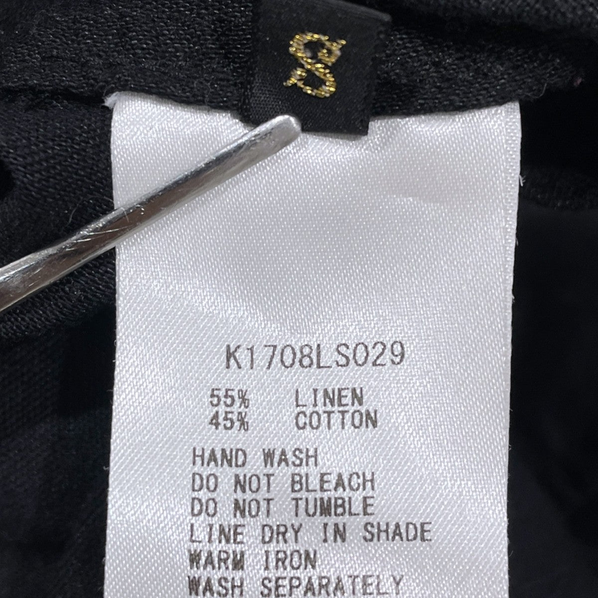 リボンスリーブバンドカラーシャツ Long Sleeves Shirt with Ribbons K1708LS029