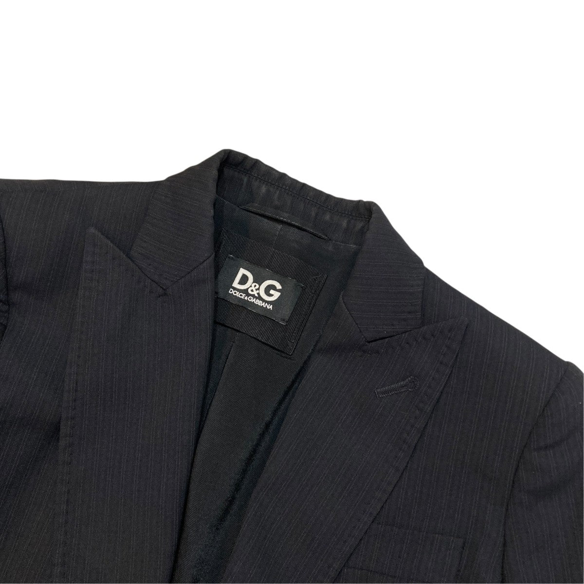 DOLCE ＆ GABBANA ストライプテーラードジャケット 古着・中古-3枚目のアイテム画像