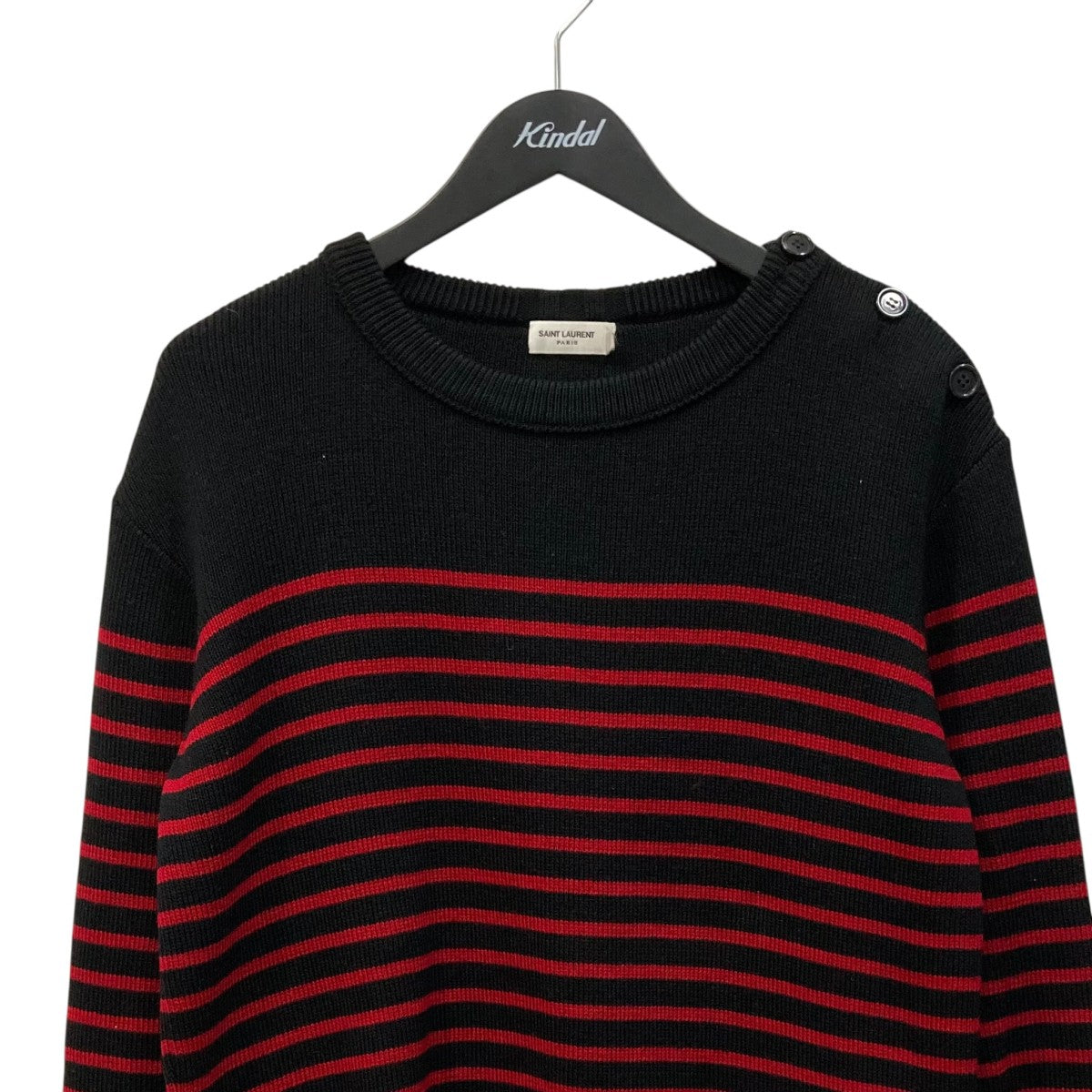 Saint Laurent Paris ボーダーニット588063 古着・中古-2枚目のアイテム画像