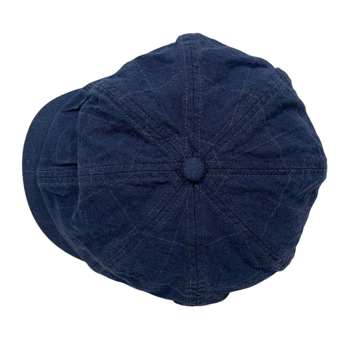 RRL チェック柄デニムキャスケット Windowpane Indigo Newsboy Cap ウインドペーン インディゴ ニュースボーイ キャップ 782832250001 古着・中古-5枚目のアイテム画像