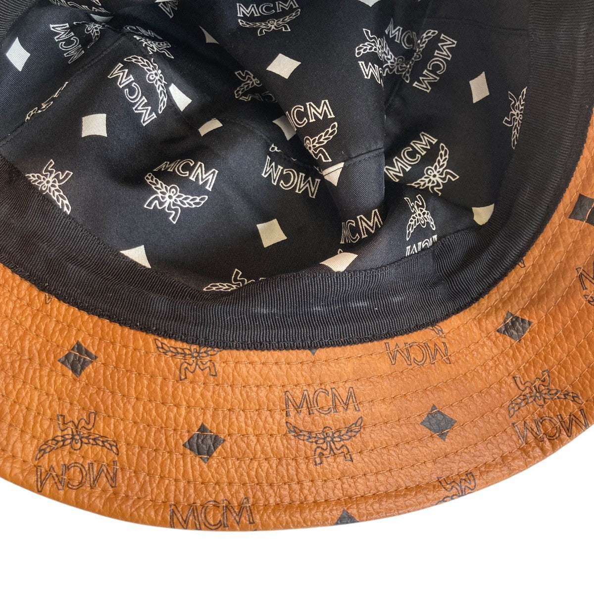 Logo print bucket hatバケットハットMEHASMM06