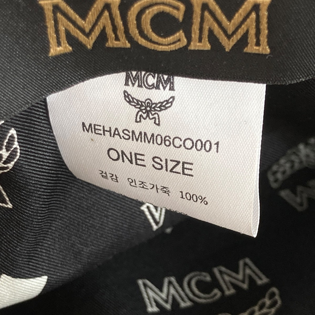 Logo print bucket hatバケットハットMEHASMM06