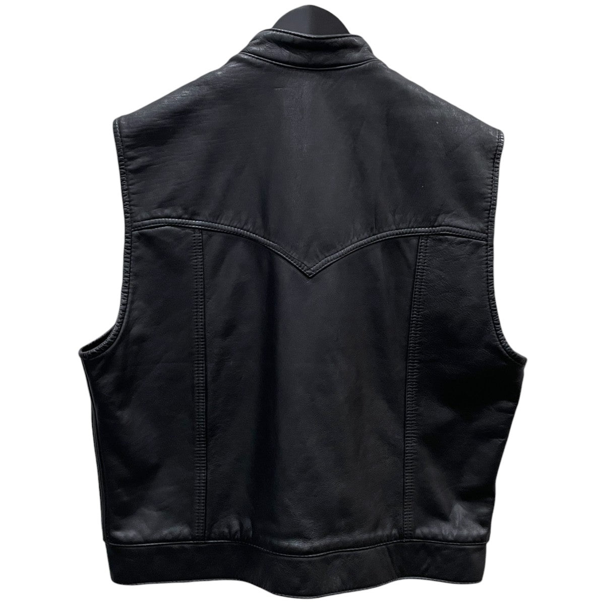 ジップアップレザーベスト 2-Pocket Zipper Vest 2ポケットジッパーベスト