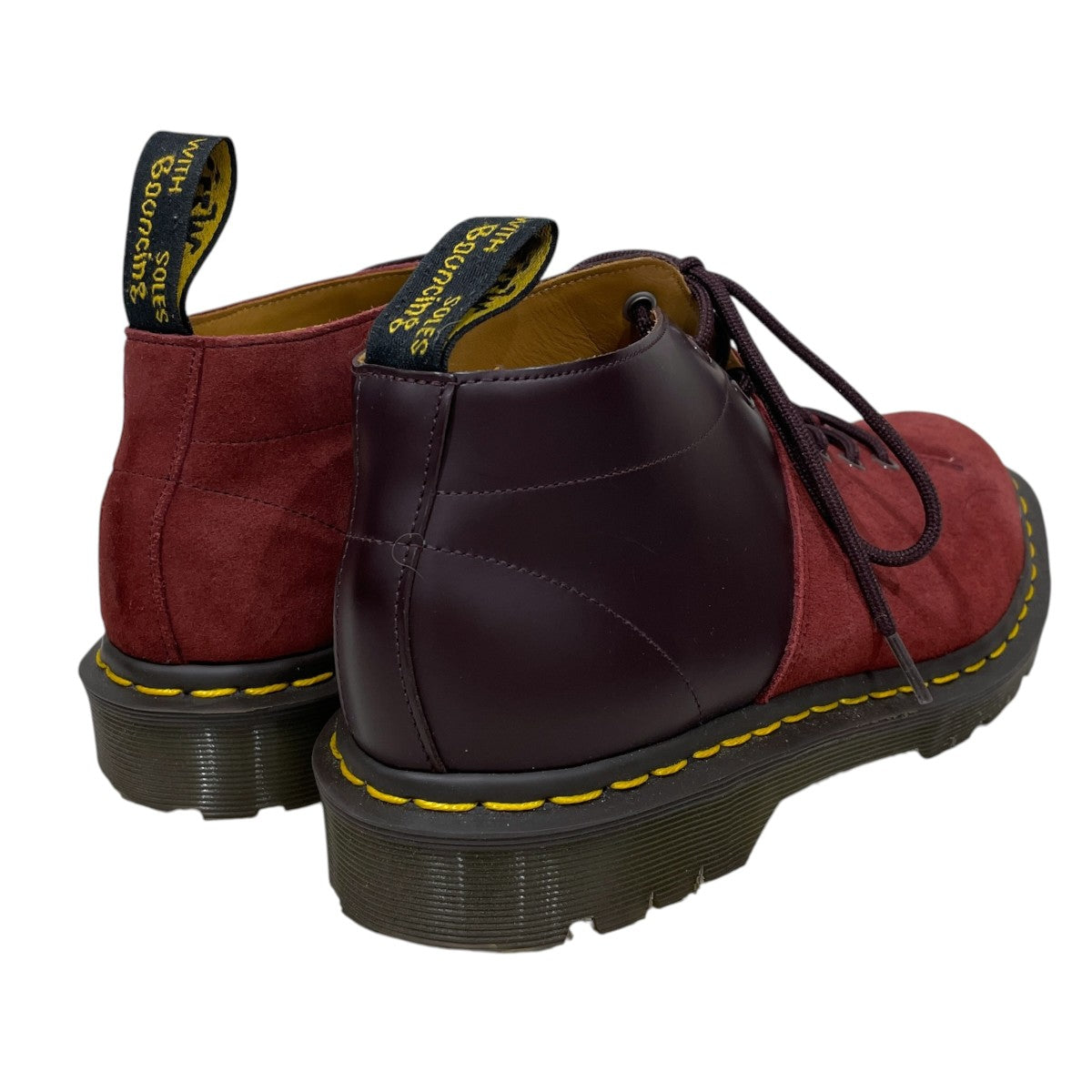 17AW レザーシューズ Church Lace Low Boot Suede Combo (Oxblood) チャーチ レース ロー ブーツ スエード コンボ（オックスブラッド） 23657601