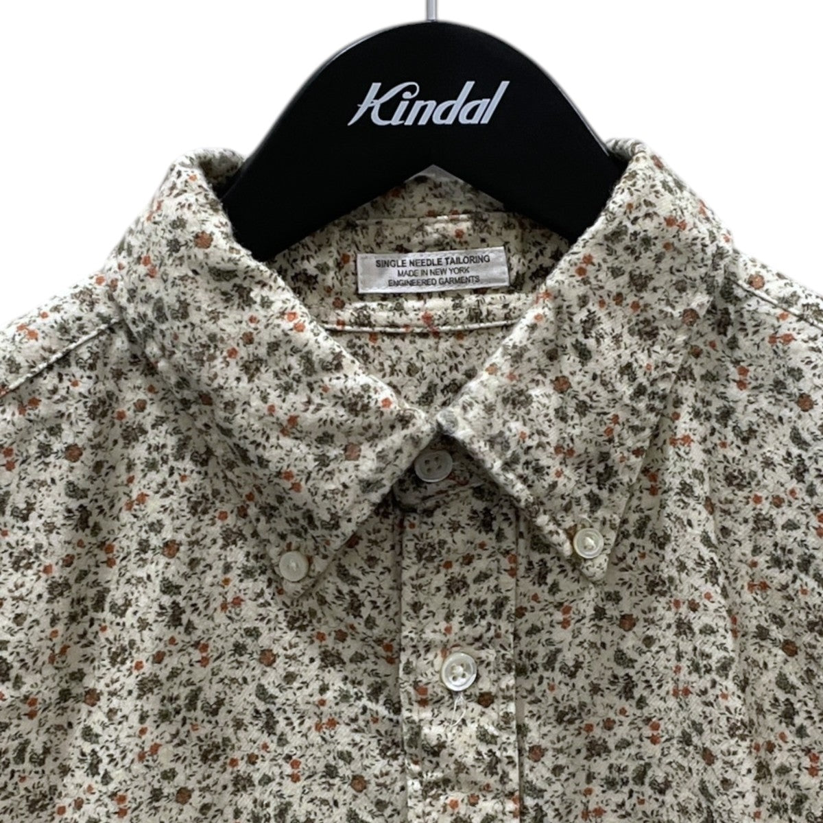 フラワープリントボタンダウンフランネルシャツ 19 Century BD Shirt - Small Floral Cotton Flannel