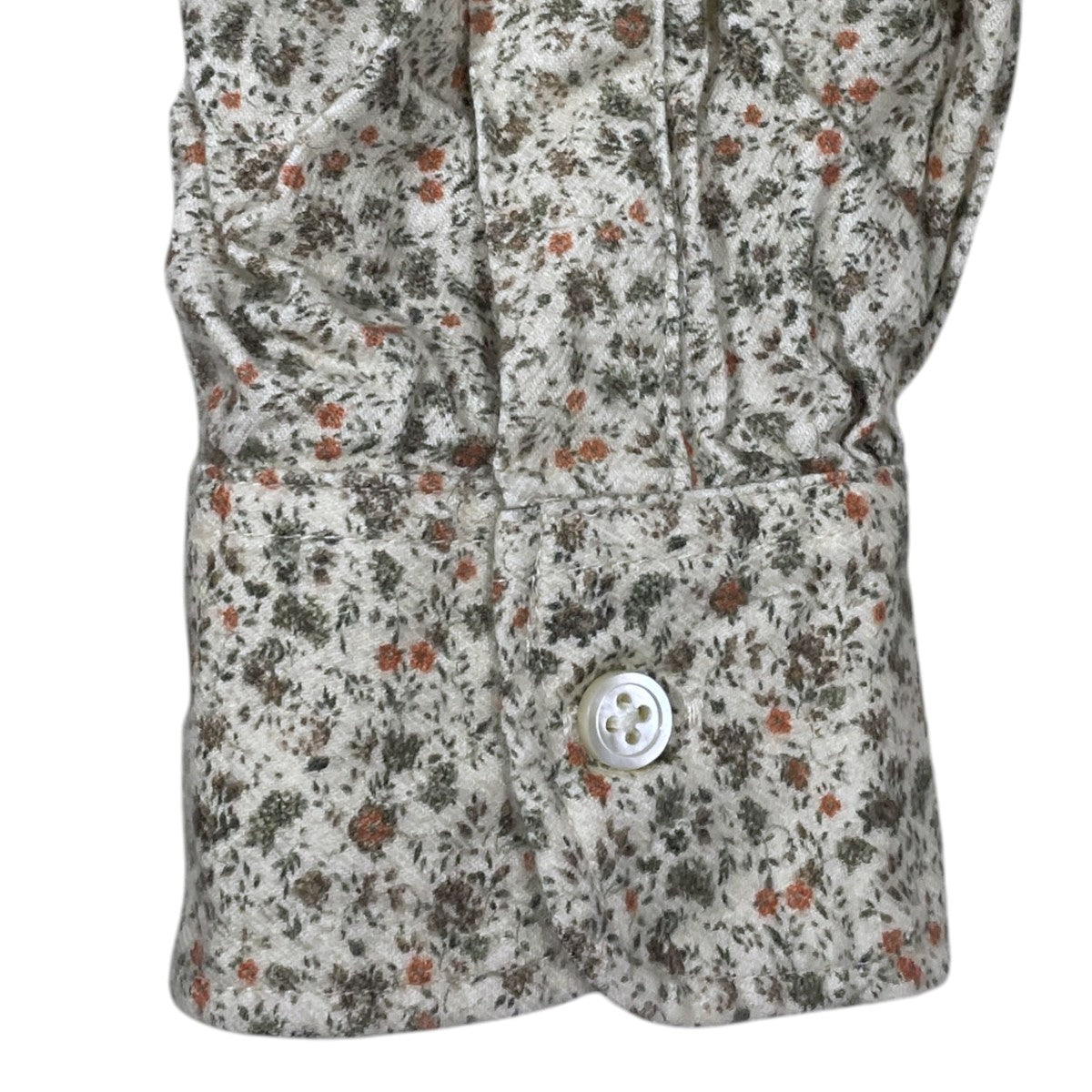 フラワープリントボタンダウンフランネルシャツ 19 Century BD Shirt - Small Floral Cotton Flannel