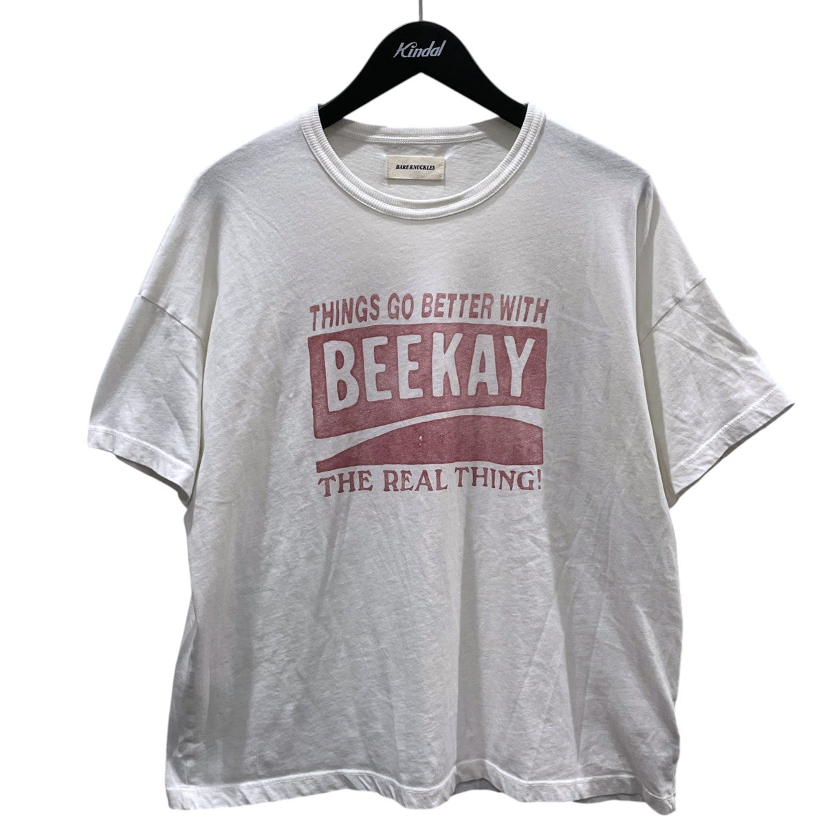 BARE KNUCKLES 26SS プリントTシャツ Real Thing Basics T-Shirt リアル シング ベーシックス ティーシャツ 26071597014210 古着・中古-1枚目のアイテム画像