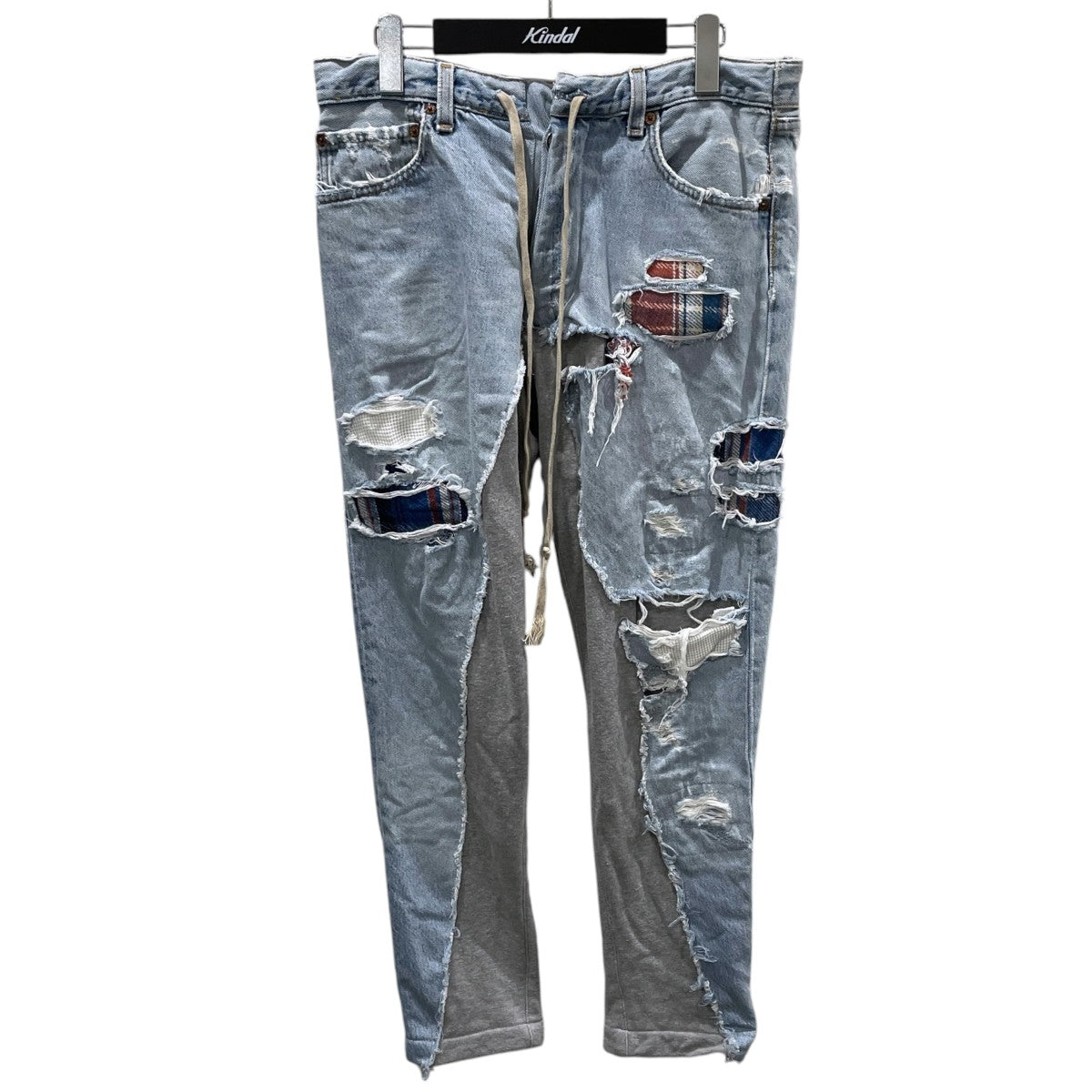 スウェットパンツドッキングデニムパンツ 50／50 DENIM／TERRY LONG PANT フィフティ・フィフティ デニム テリー ロングパンツ
