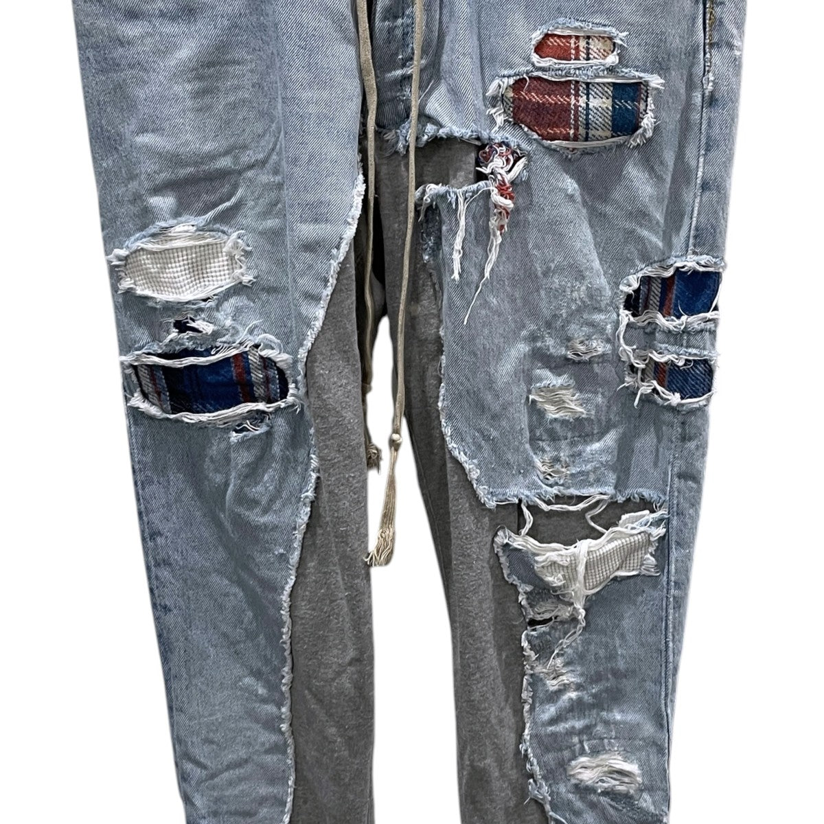 スウェットパンツドッキングデニムパンツ 50／50 DENIM／TERRY LONG PANT フィフティ・フィフティ デニム テリー ロングパンツ