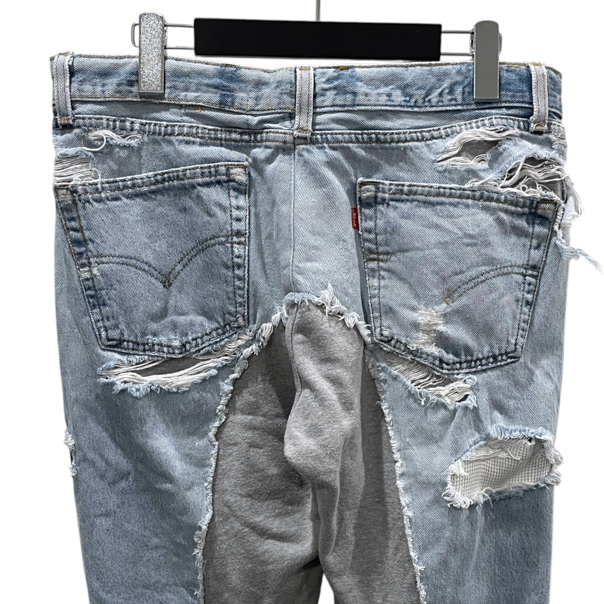 スウェットパンツドッキングデニムパンツ 50／50 DENIM／TERRY LONG PANT フィフティ・フィフティ デニム テリー ロングパンツ
