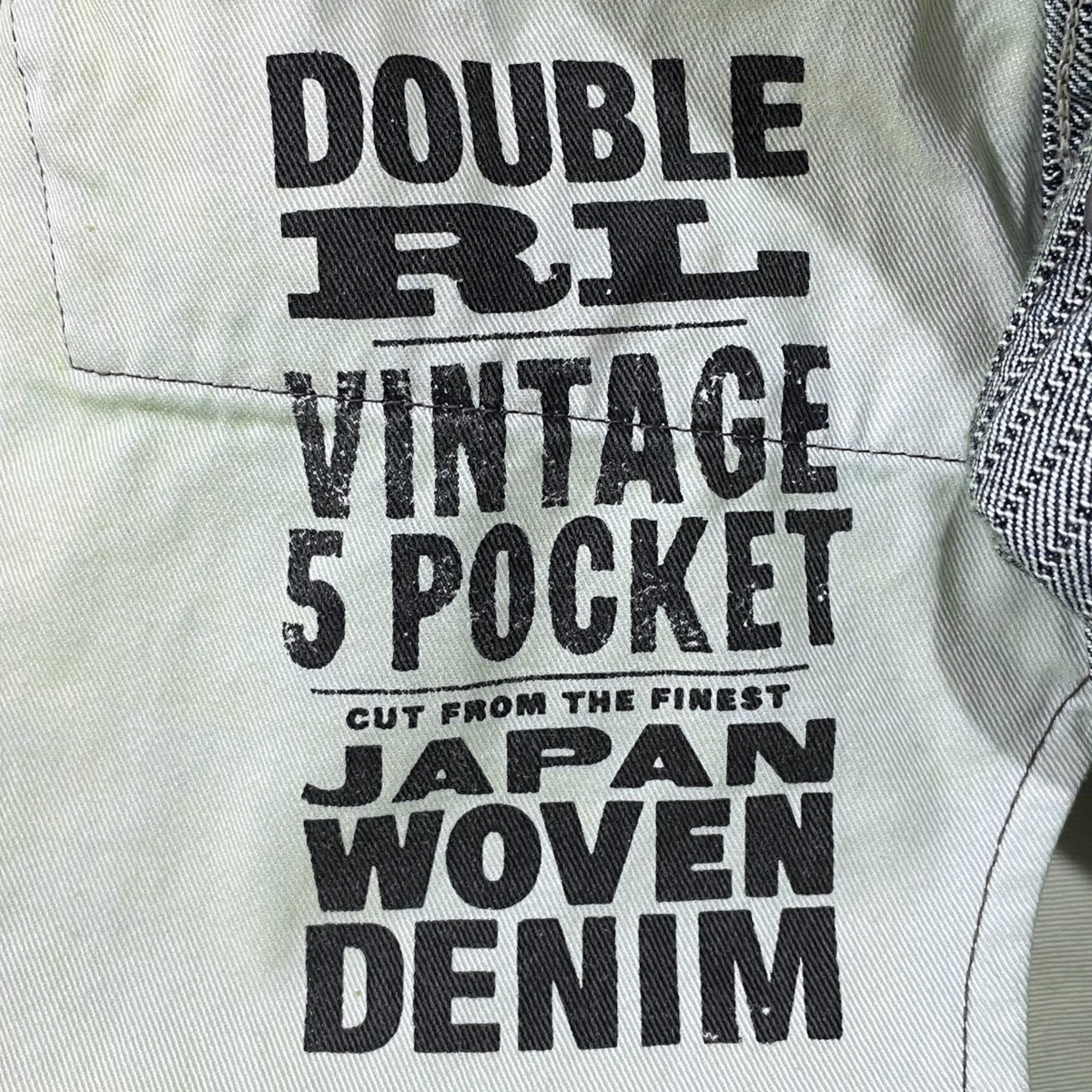 ストライプ柄デニムパンツ Vintage 5-Pocket Jacquard Denim Jeans ヴィンテージ 5ポケット ジャカード デニム ジーンズ 782P14821001