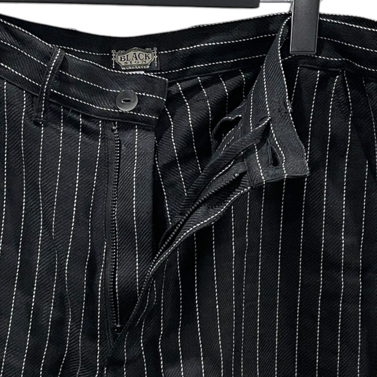 26SS ストライプ柄パンツ GIGORO ADJUSTABLE WAIST TROUSERS ジゴロ アジャスタブル ウエスト トラウザース BSSP-26510