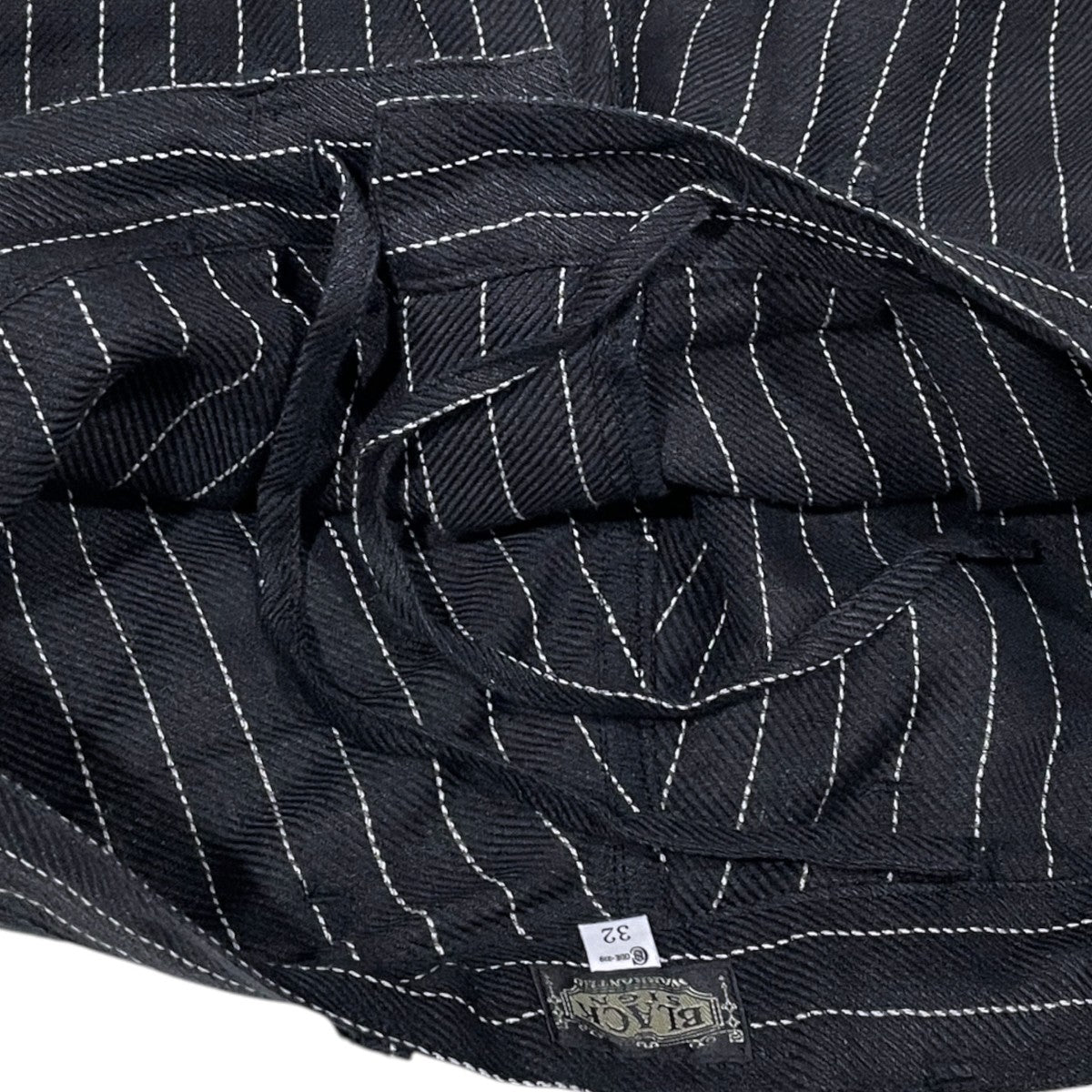 26SS ストライプ柄パンツ GIGORO ADJUSTABLE WAIST TROUSERS ジゴロ アジャスタブル ウエスト トラウザース BSSP-26510