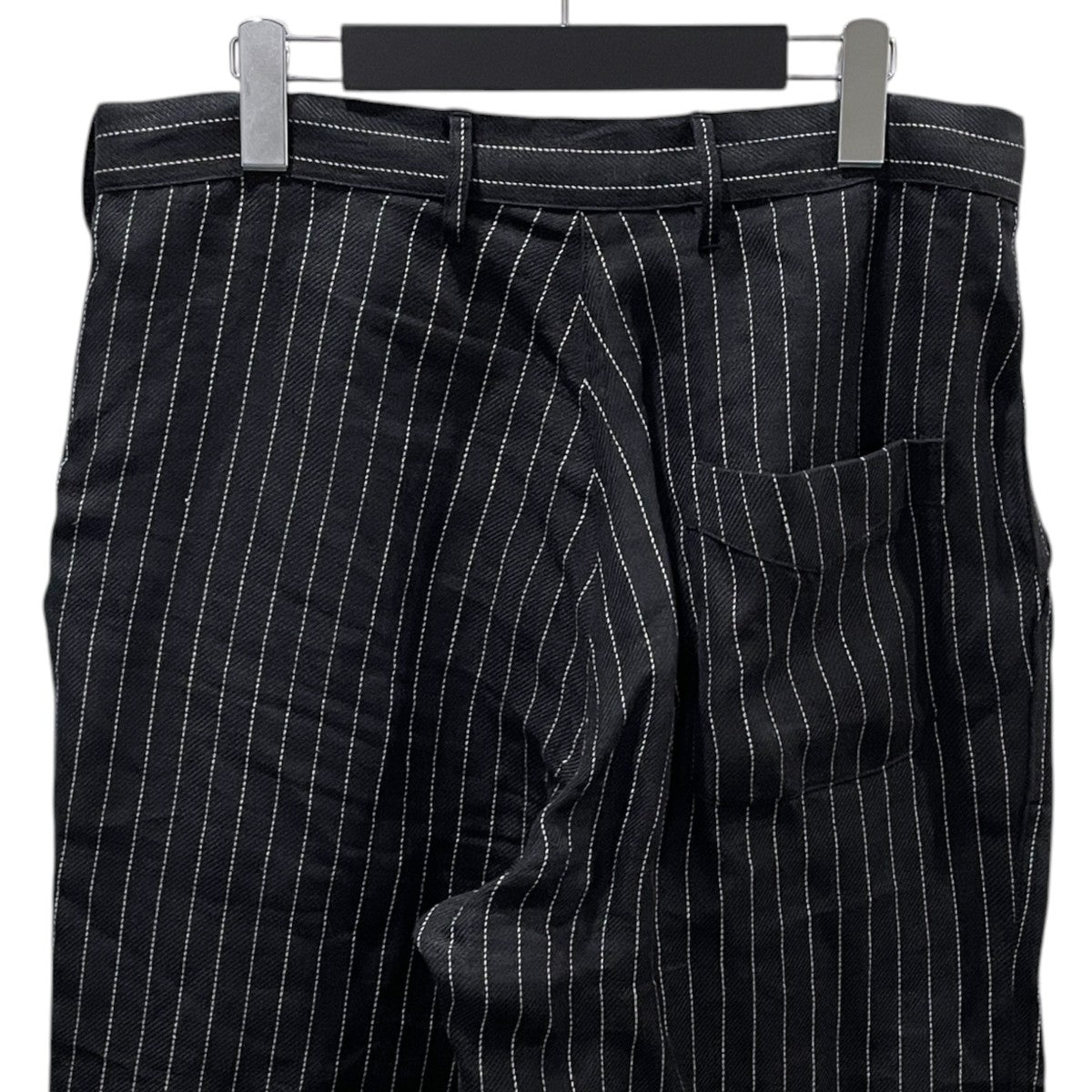 26SS ストライプ柄パンツ GIGORO ADJUSTABLE WAIST TROUSERS ジゴロ アジャスタブル ウエスト トラウザース BSSP-26510