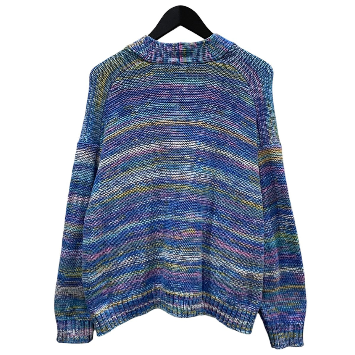 23SS Vネックコットンニットカーディガン Mix Color Cardigan ミックスカラーカーディガン 3910800113