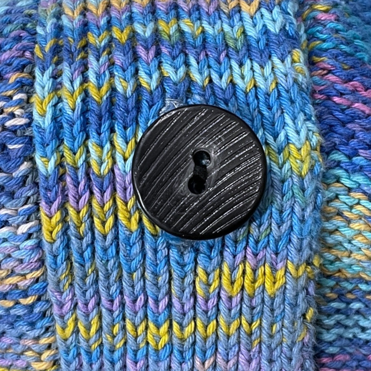 23SS Vネックコットンニットカーディガン Mix Color Cardigan ミックスカラーカーディガン 3910800113