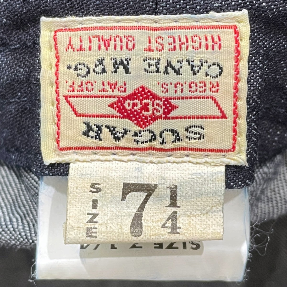 デニムハット 10oz． DENIM PORKPIE HAT 10オンス デニム ポークパイハット SC02466