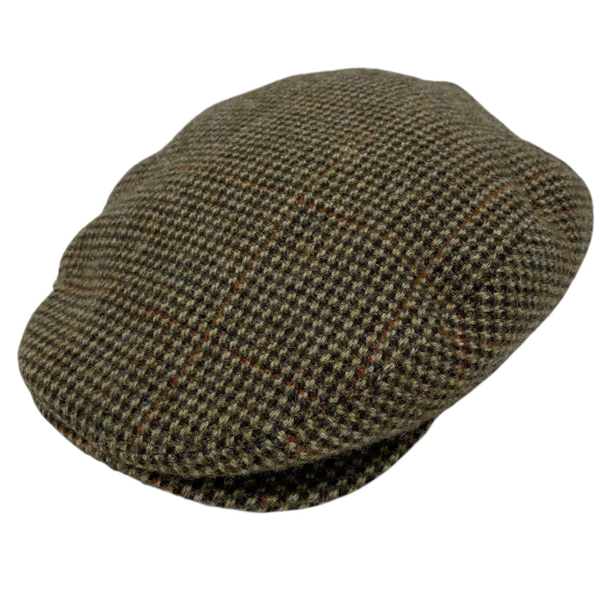 ガンクラブチェック柄ハンチング Plaid Wool Tweed Driver’s Cap プレイド ウール ツイード ドライバーズ キャップ