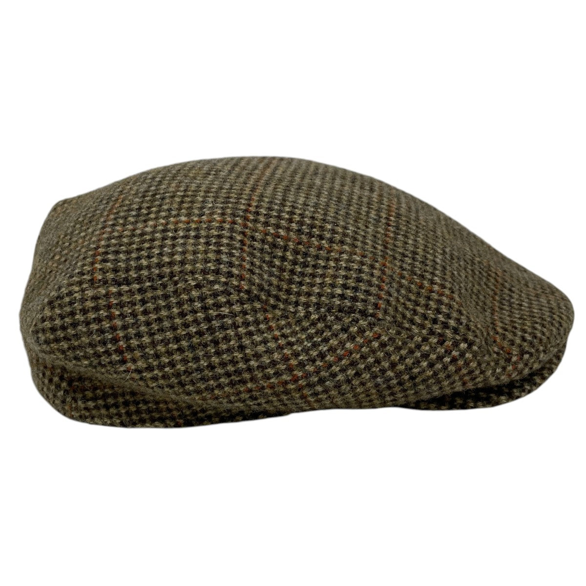 ガンクラブチェック柄ハンチング Plaid Wool Tweed Driver’s Cap プレイド ウール ツイード ドライバーズ キャップ