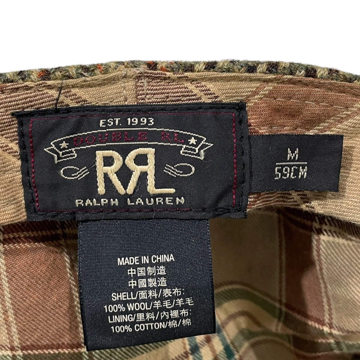ガンクラブチェック柄ハンチング Plaid Wool Tweed Driver’s Cap プレイド ウール ツイード ドライバーズ キャップ