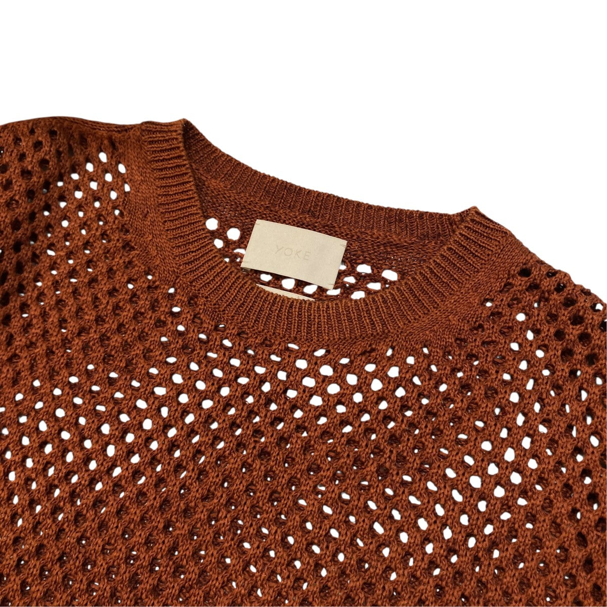 Meshed Knit Crewneck メッシュコットンニット YK22SS0346S