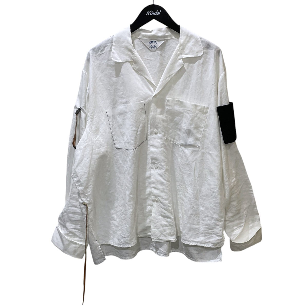 20SS オープンカラー長袖シャツ LINEN GIGOLO ＆ GIGOLET SHIRT リネンジゴロアンドジゴレットシャツ 20S15