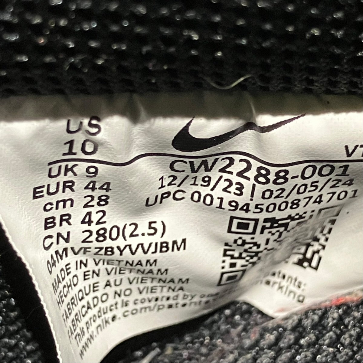 NIKE Air Force 1 Low ’07ローカットスニーカーCW2288-001 古着・中古-6枚目のアイテム画像
