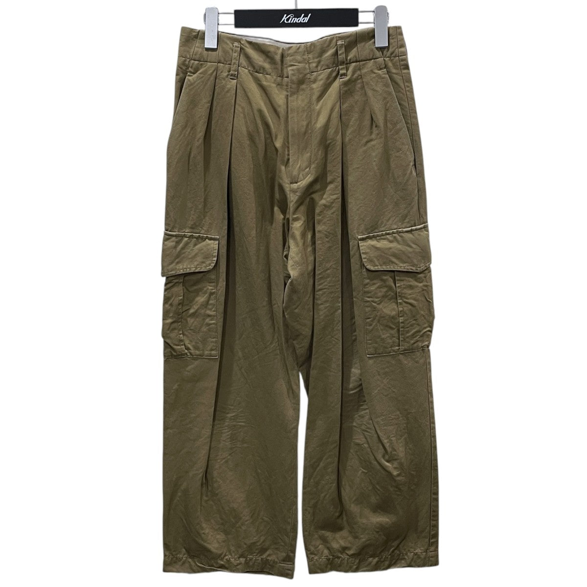 コットンリネンダブルタックカーゴパンツ C／LI DOUBLE TUCK CARGO PANTS 02-1801-1005-13