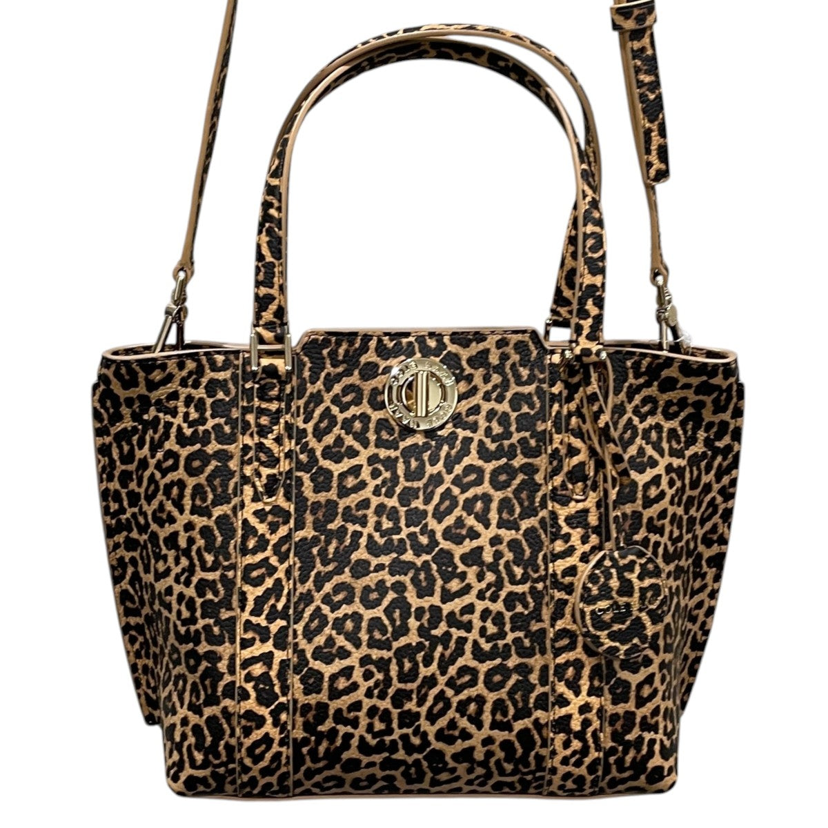 レオパード柄rザー2WAYショルダーバッグ ハンドバッグ Small Turnlock Tote スモール ターンロック トート U04699