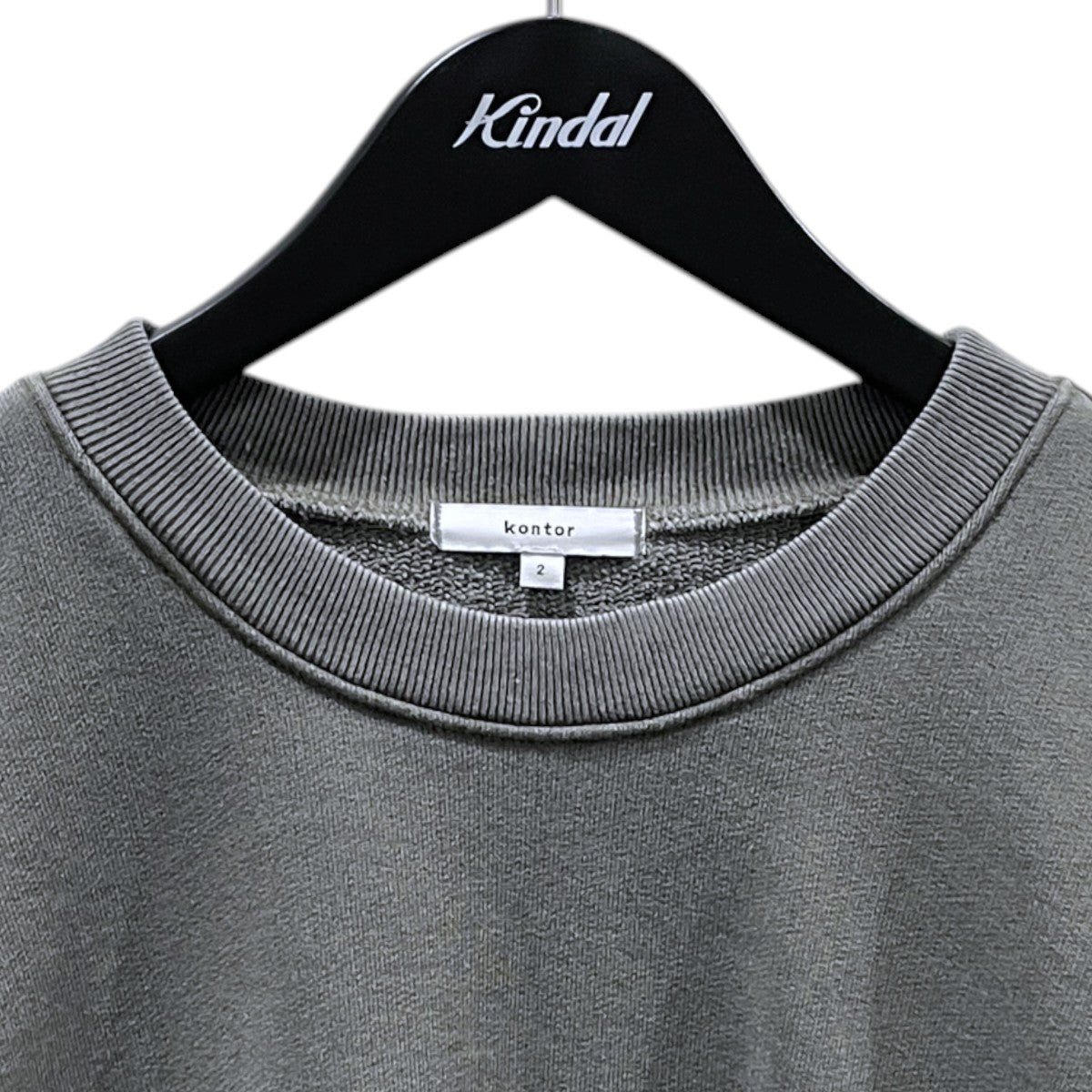 22AW 加工スウェットトレーナー PIGMENT DYE DOLMAN SWEATER ピグメント ダイ ドルマン セーター KON-CS01223