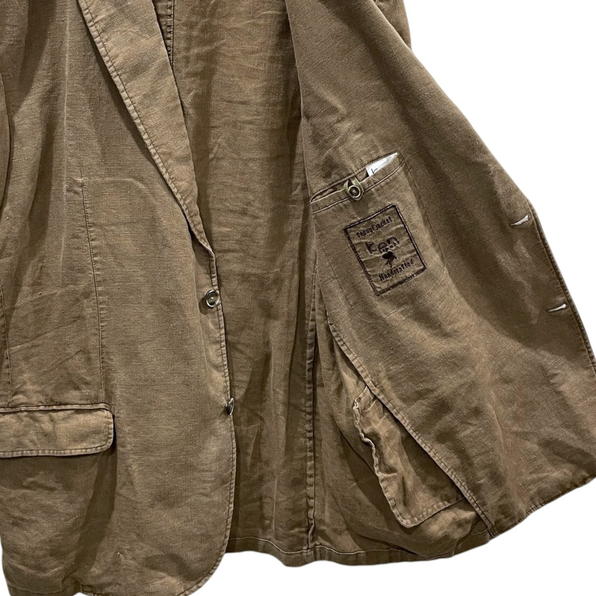 90s エルボーパッチ2Bリネンジャケット