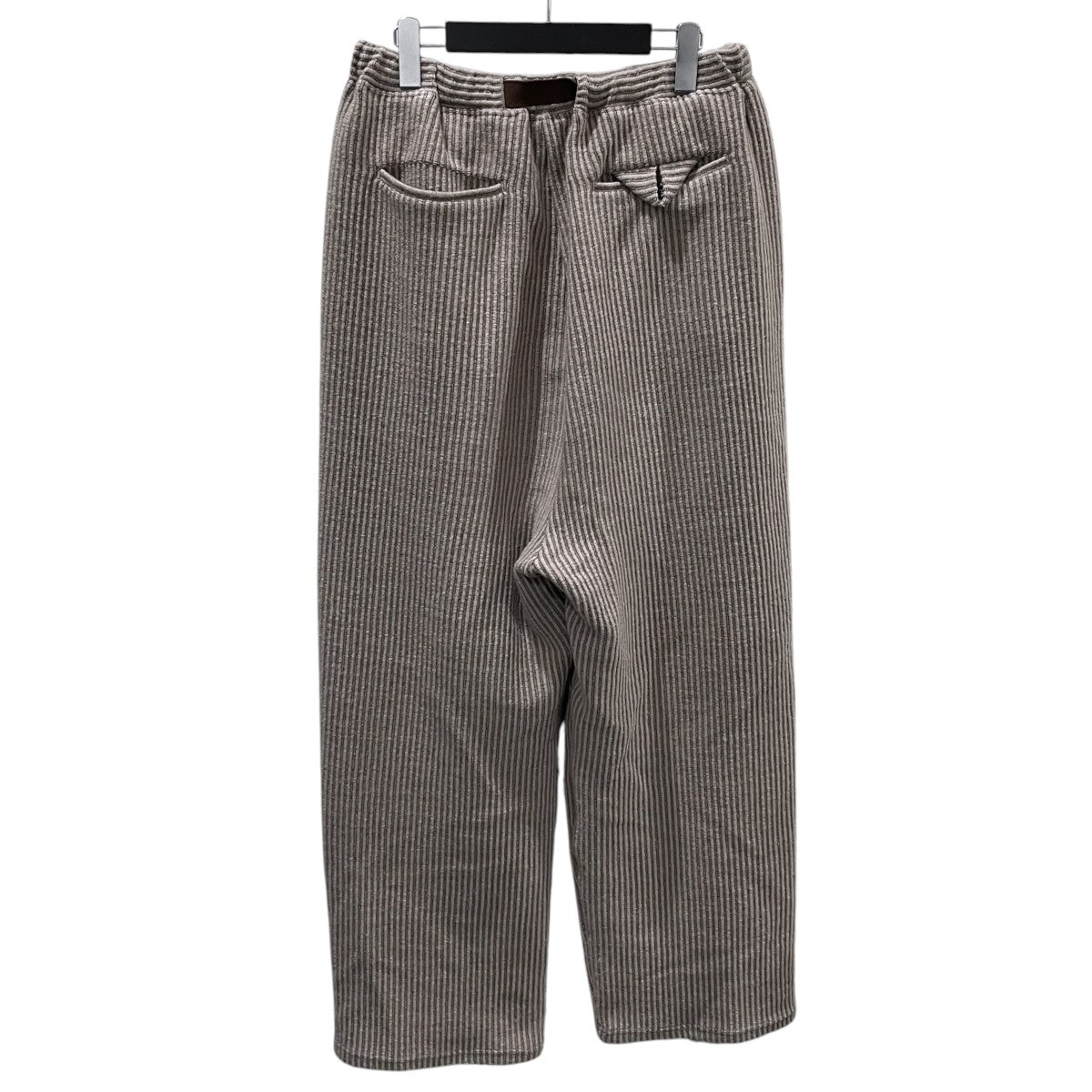 25AW ウールコードベルトレススラックス WOOLCORD BELTLESS SLACKS ANC-PT85-B