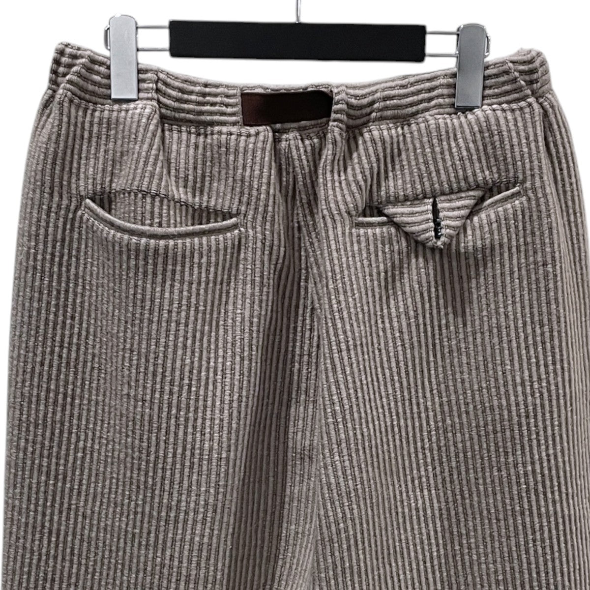 25AW ウールコードベルトレススラックス WOOLCORD BELTLESS SLACKS ANC-PT85-B