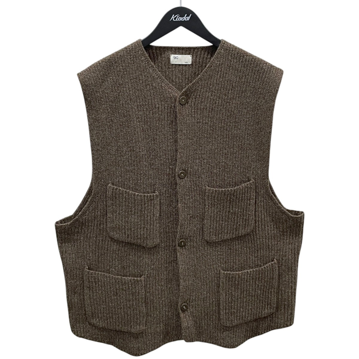 25AW ニットベスト melange knit chokki メランジ ニット チョッキ KN25011