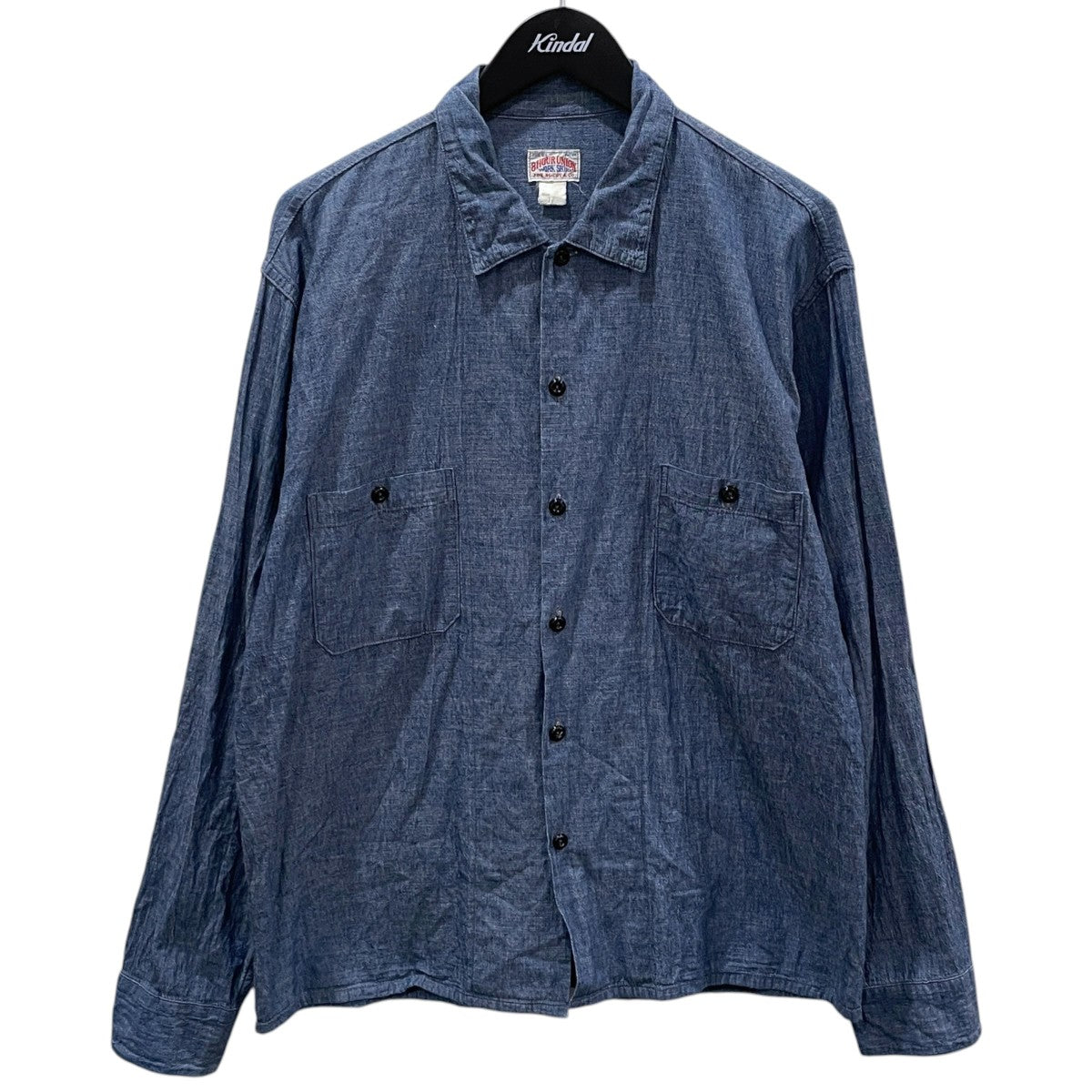 シャンブレー長袖シャツ PRISONER SHIRT L／S プリズナーシャツ ロングスリーブMS19014