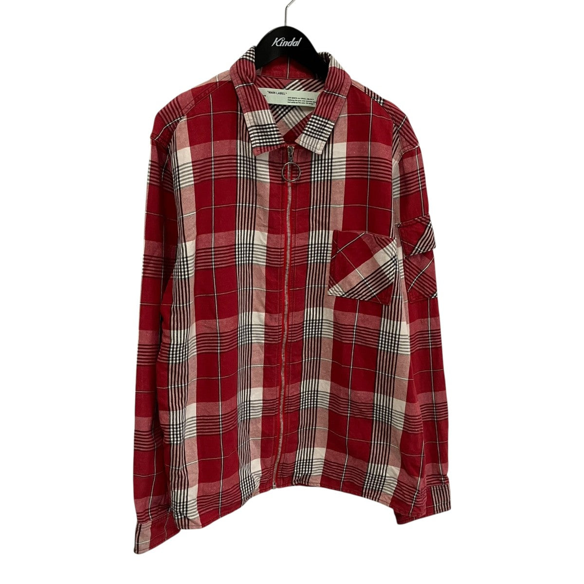 19SSDiag Zip Check ShirtチェックシャツジャケットOMGA077S19D21017
