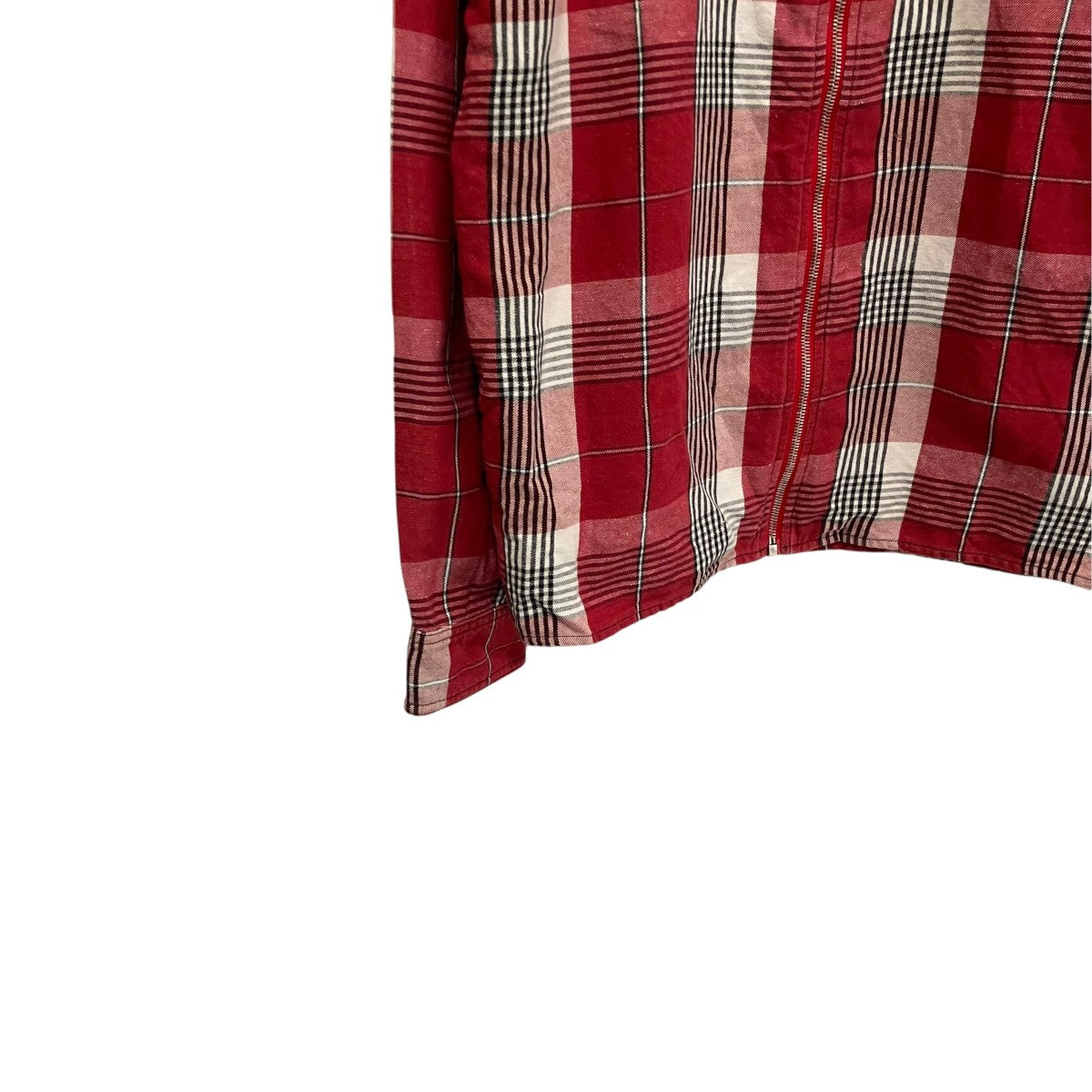 19SSDiag Zip Check ShirtチェックシャツジャケットOMGA077S19D21017