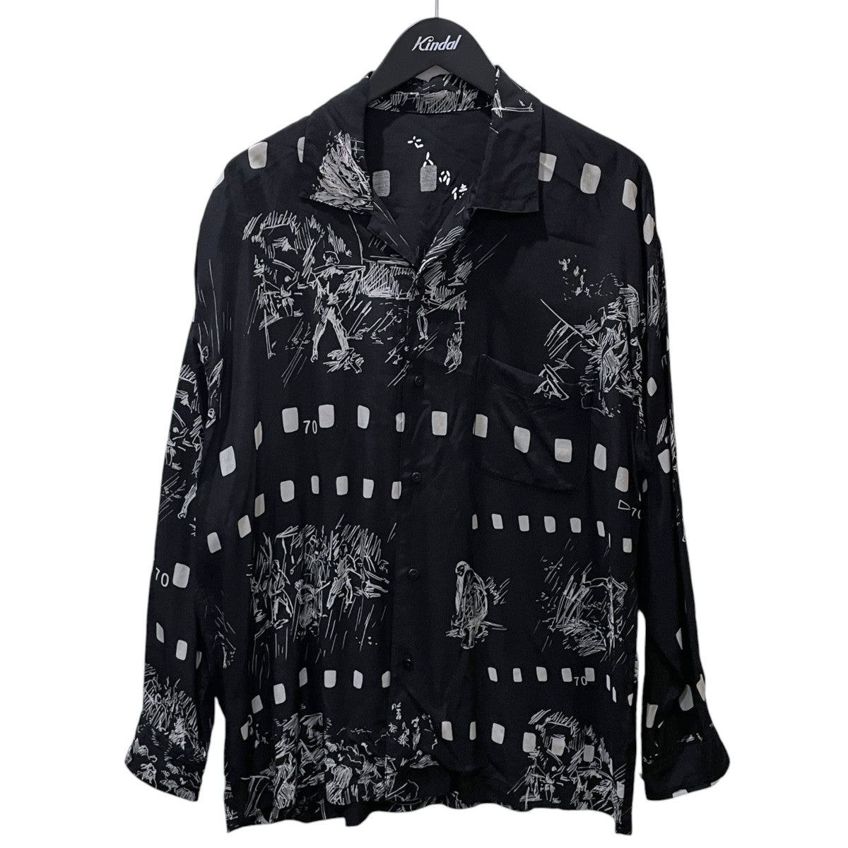 24SS 長袖アロハシャツ ALOHA LONG SHIRT 七人の侍 PC ORIGINAL ILLUSTRATION PC-024-2723-0010-0001