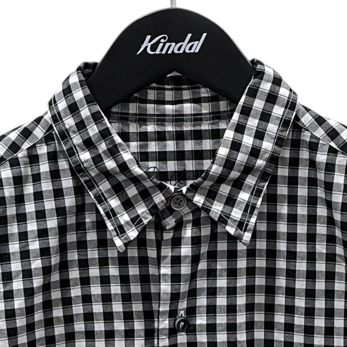 ギンガムチェック柄長袖シャツ ROLL UP GINGHAM CHECK SHIRT ロールアップ ギンガムチェックシャツ