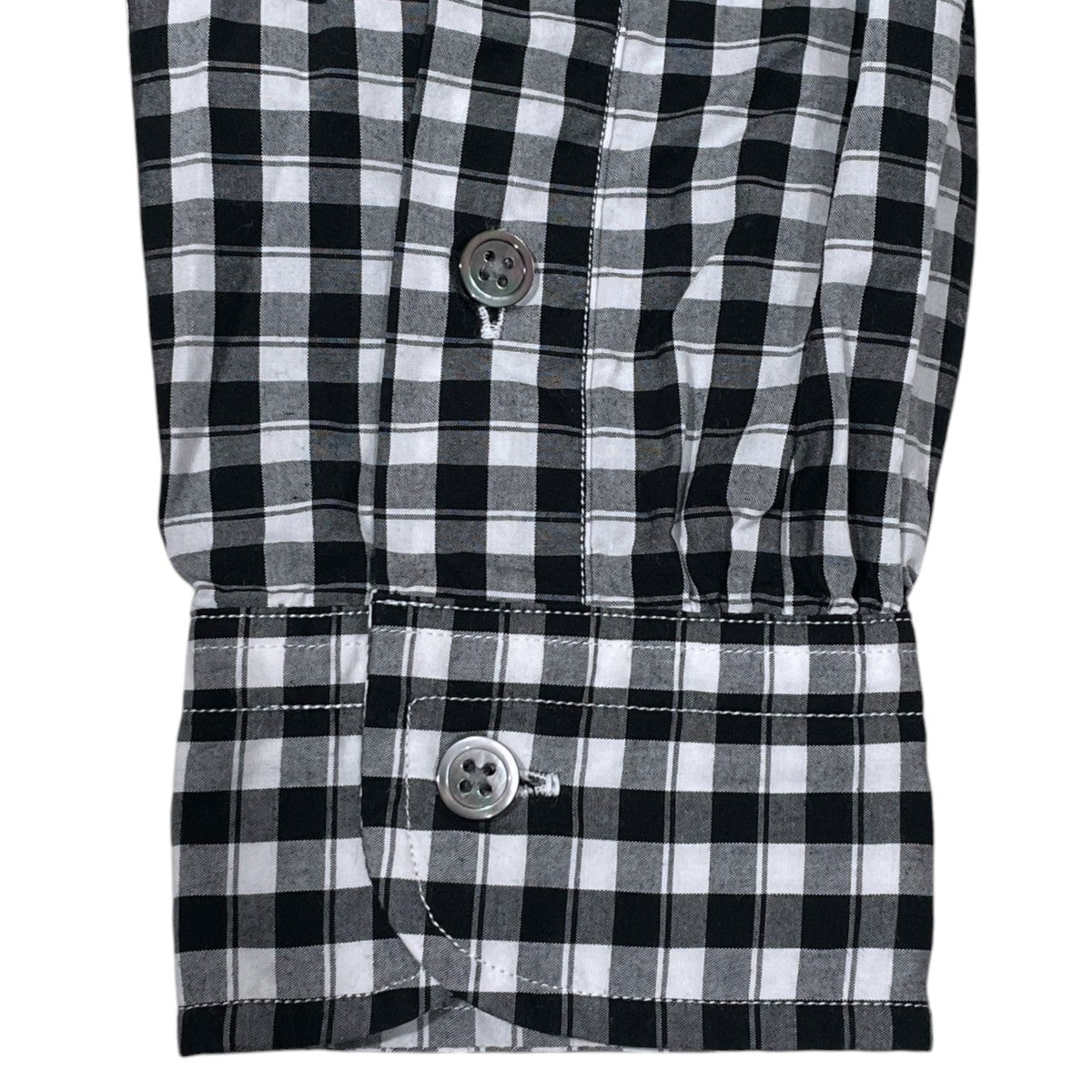 ギンガムチェック柄長袖シャツ ROLL UP GINGHAM CHECK SHIRT ロールアップ ギンガムチェックシャツ