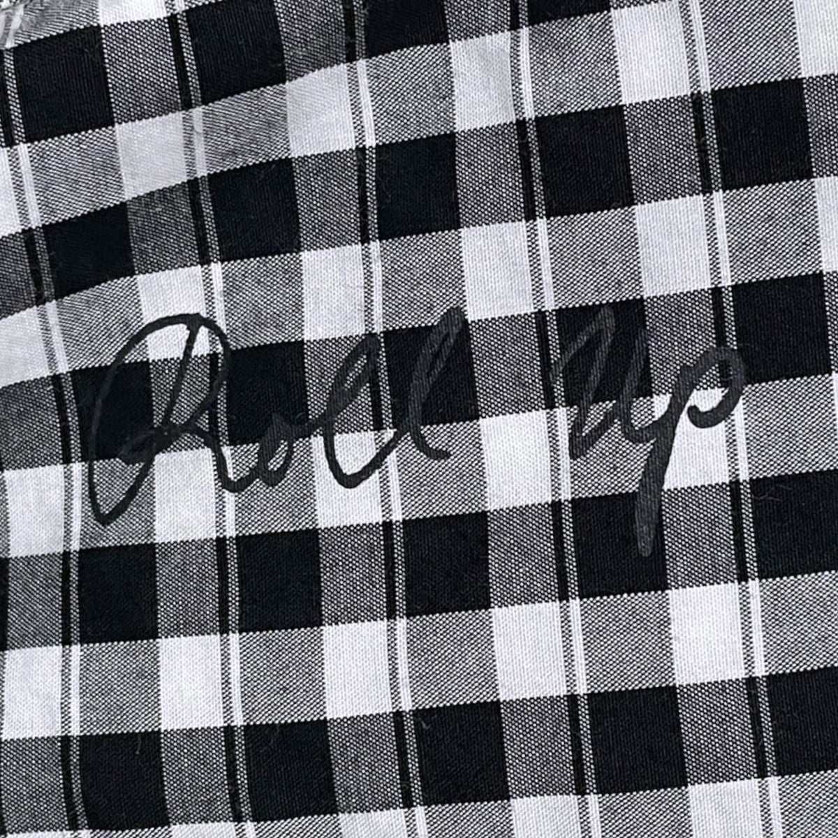 ギンガムチェック柄長袖シャツ ROLL UP GINGHAM CHECK SHIRT ロールアップ ギンガムチェックシャツ