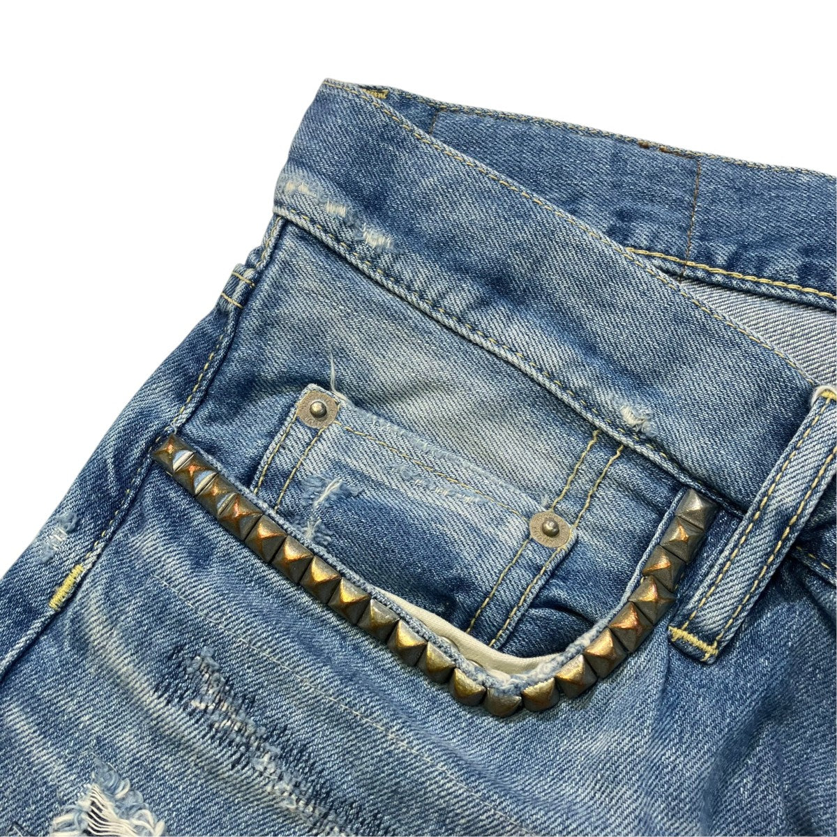 リペア加工デニムパンツ01171AP14