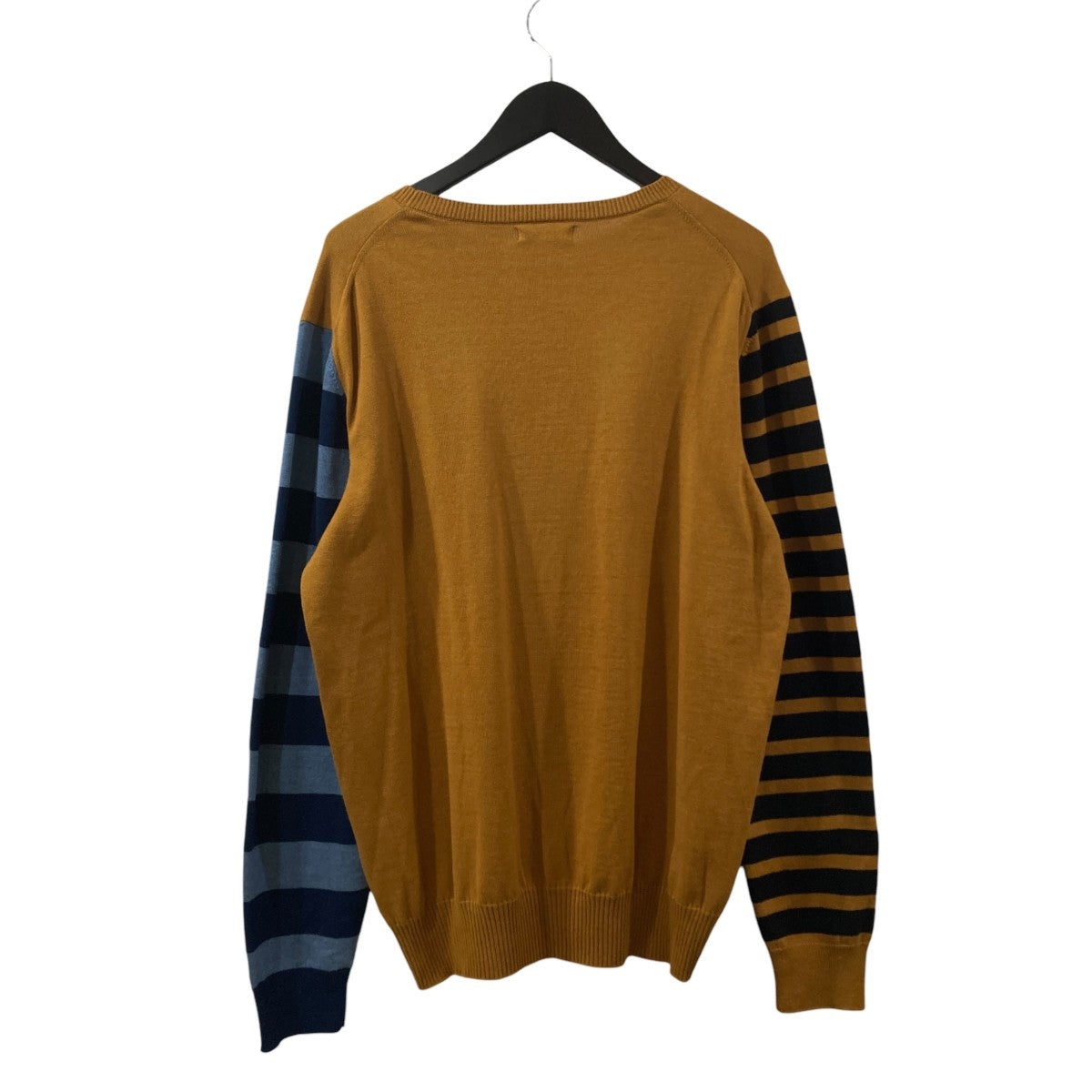 COTTOCASHMERE BORDER SLEEVE SWEATERボーダーコットンカシミヤニット セーター2552