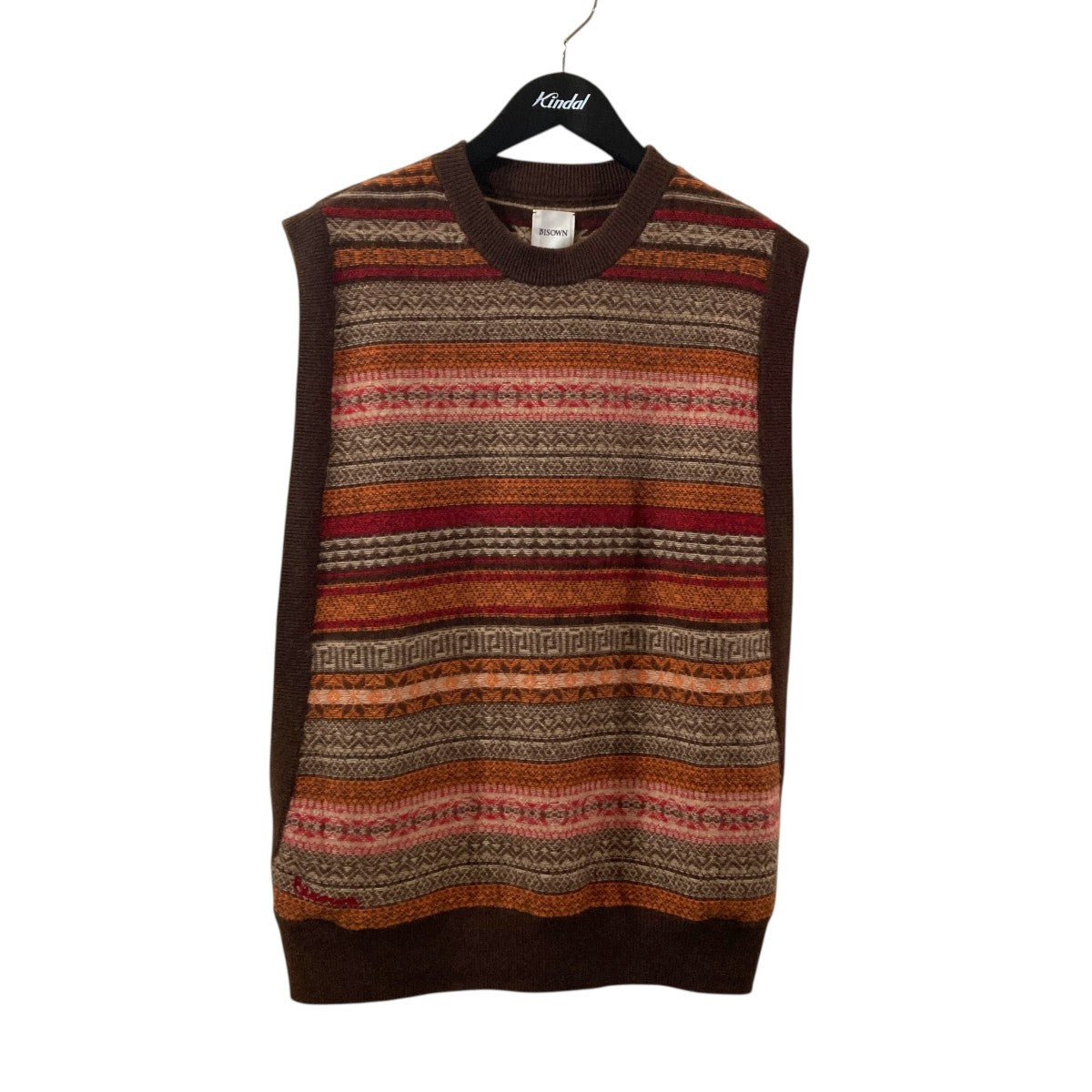 CASHMERE FAIRISLE MIDDLE VESTニットベスト25W-BIS-KN02L