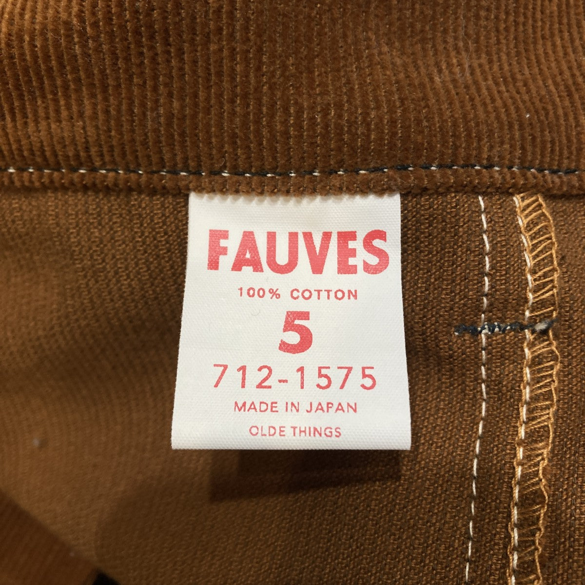 コーデュロイパンツ712-1575