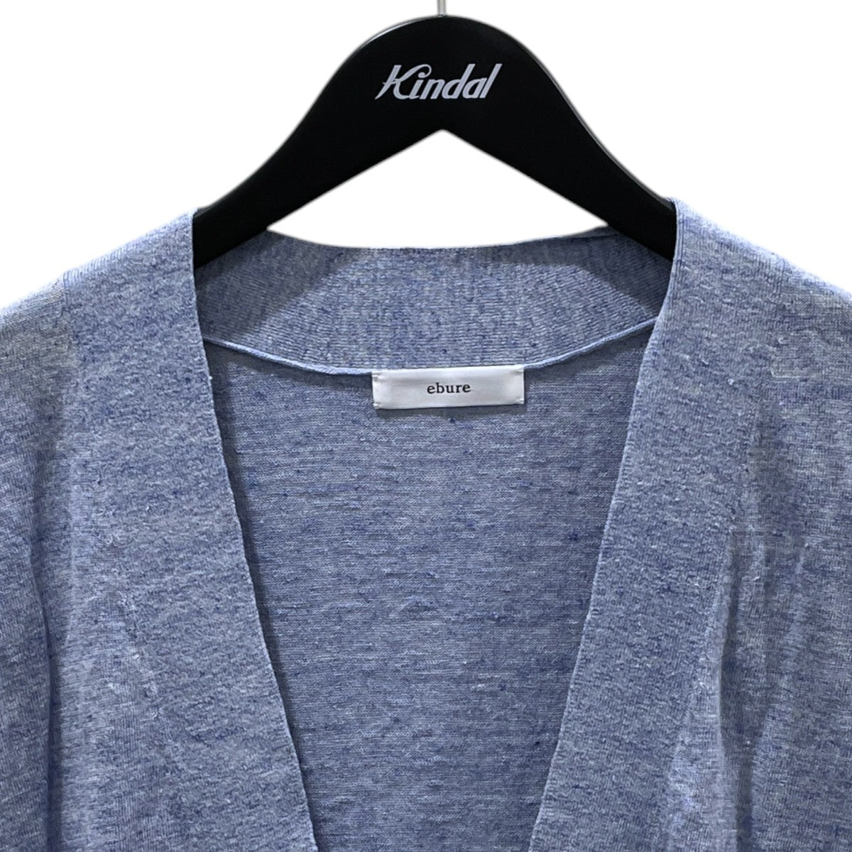 EBURE リネンコットンノースリーブニット Melange Linen Cotton V-Neck Tops メランジリネンコットンVネックトップス 4310800270 古着・中古-3枚目のアイテム画像
