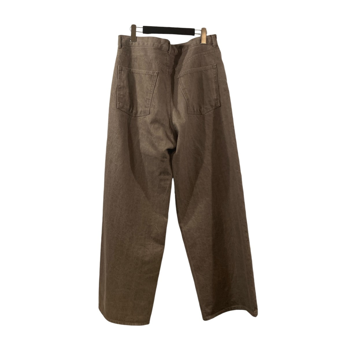 WIDE DENIM／BROWN BLEACHワイドデニムパンツ25W-BIS-PT30U
