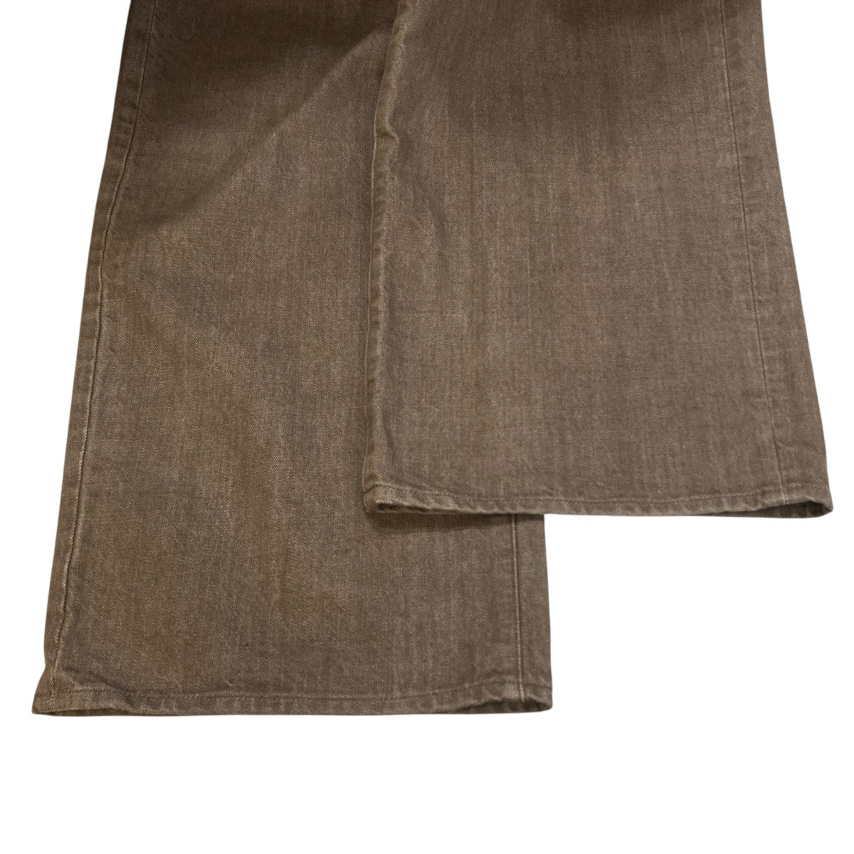 WIDE DENIM／BROWN BLEACHワイドデニムパンツ25W-BIS-PT30U